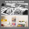 Mind Reader Stackable Craft Supply Organizer, 6 Drawer Desktop Storage with Clear Drawers, Plastic, Set of 2, White