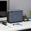 Mind Reader Vertical File Storage, Desktop Organizer, Hanging Files, Office, Metal Mesh, 12.25″L x 5.5″W x 10″H, Black(Black)
