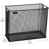 Mind Reader Vertical File Storage, Desktop Organizer, Hanging Files, Office, Metal Mesh, 12.25″L x 5.5″W x 10″H, Black(Black)