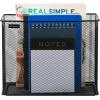 Mind Reader Vertical File Storage, Desktop Organizer, Hanging Files, Office, Metal Mesh, 12.25″L x 5.5″W x 10″H, Black(Black)