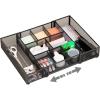 Mind Reader Expandable Mesh Desk Drawer Organizer, Adjustable from 9.25″ to 17.125″, Office Supply Storage Tray, Makeup Organizer, Black(Black Expandable)