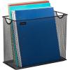 Mind Reader Vertical File Storage, Desktop Organizer, Hanging Files, Office, Metal Mesh, 12.25″L x 5.5″W x 10″H, Black(Black)