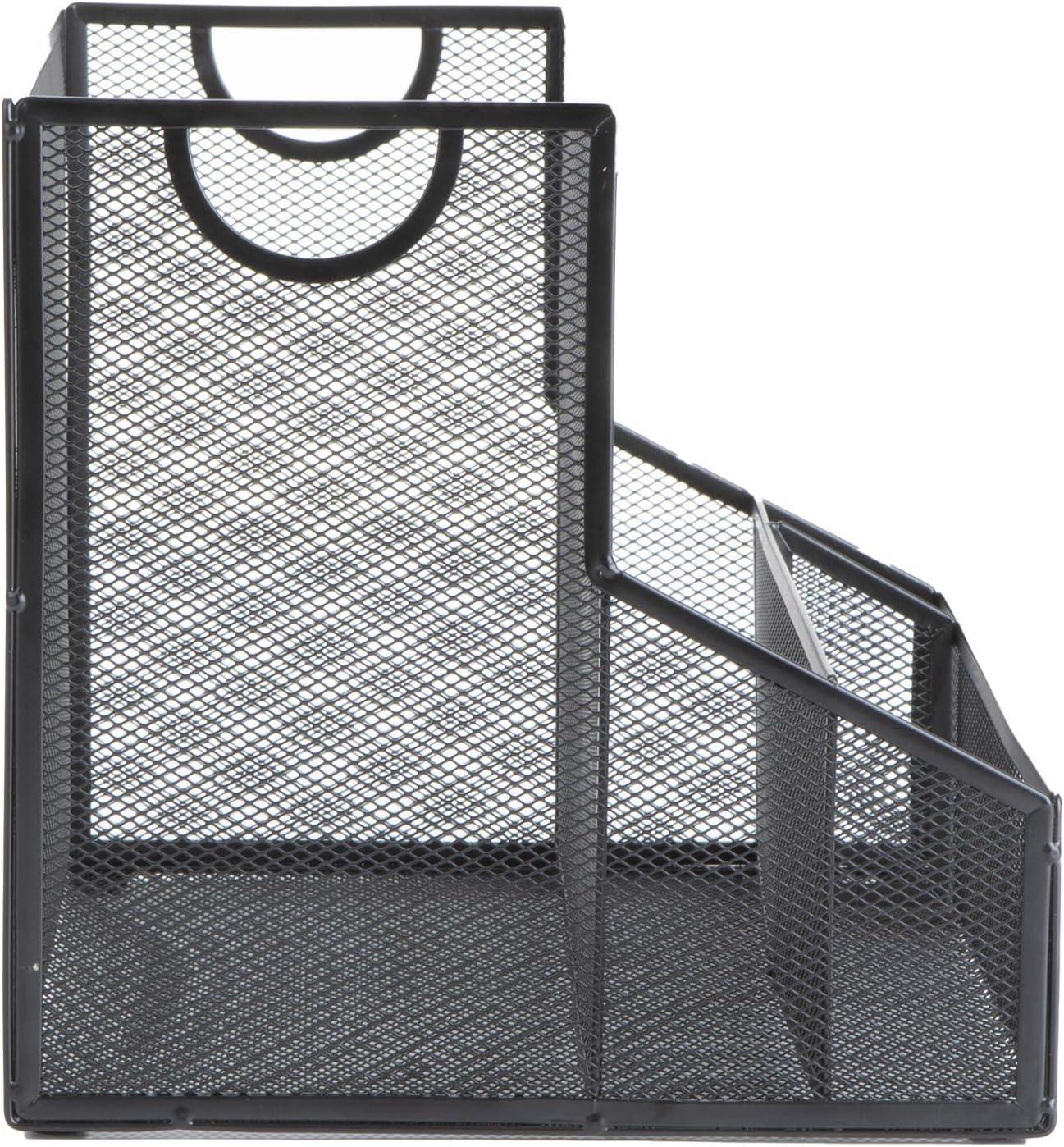 image:imageMind Reader Desktop Organizer Vertical File Storage Letter Size Office Metal Mesh 1215L x 95W x 95H BlackBlack