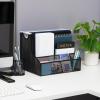 Mind Reader Desktop Organizer, Vertical File Storage, Letter Size, Office, Metal Mesh, 12.15″L x 9.5″W x 9.5″H, Black(Black)