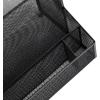 Mind Reader Desktop Organizer, Vertical File Storage, Letter Size, Office, Metal Mesh, 12.15″L x 9.5″W x 9.5″H, Black(Black)