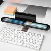 Mind Reader Over Keyboard Shelf, Desktop Organizer, Phone Holder, Storage, Phone Holder, Office, 13″L x 2″W x 3.5″H, Black(Above Desk Compartments)