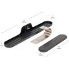 Mind Reader Over Keyboard Shelf, Desktop Organizer, Phone Holder, Storage, Phone Holder, Office, 13″L x 2″W x 3.5″H, Black(Above Desk Compartments)