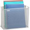 Mind Reader Vertical File Storage, Desktop Organizer, Hanging Files, Office, Metal Mesh, 12.25″L x 5.5″W x 10″H, White