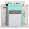 Mind Reader Vertical File Storage, Desktop Organizer, Hanging Files, Office, Metal Mesh, 12.25″L x 5.5″W x 10″H, White